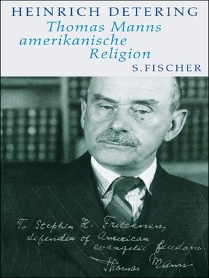 cover image of Thomas Manns amerikanische Religion
